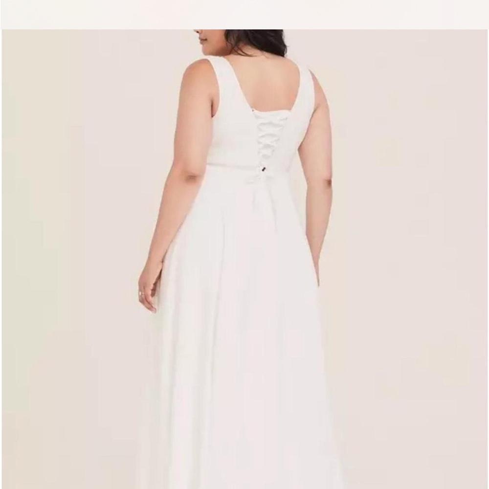 Torrid White Backless Dress